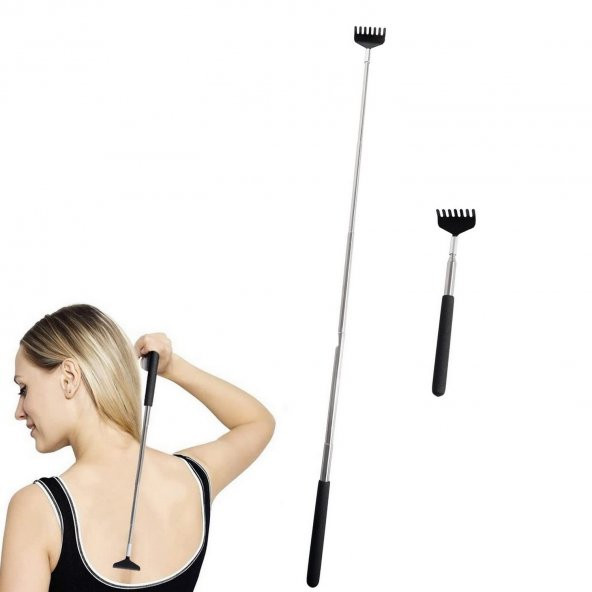 Teleskobik Sırt Kaşıyıcı Metal Kaşağı Kaşıma Aleti Sırt Kaşıma Aparatı ürün görseli 1