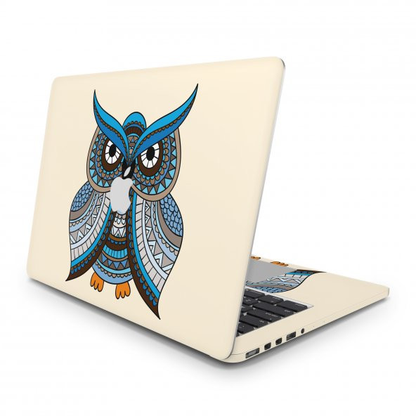 Sticker Master Blue Owl With Ornaments Full Skin MacBook Pro 14  2021 A2442 ürün görseli 1