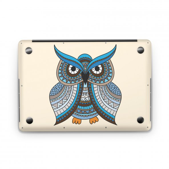 Sticker Master Blue Owl With Ornaments Full Skin - Resim 3