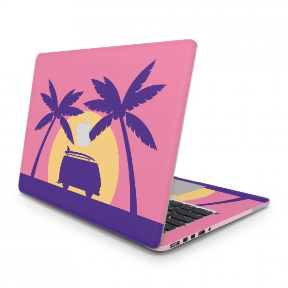 Sticker Master Palm Trees And Caravan Full Skin For Apple MacBook Pro 13 M1 2020 A2338 ürün görseli 1