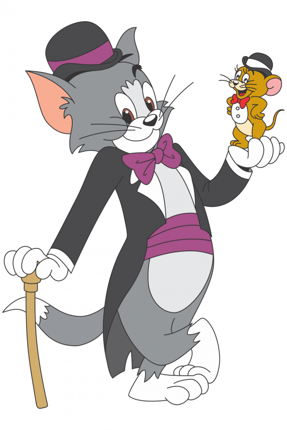 Tom ve Jerry Hand Araba Sticker Motor Bisiklet Laptop Sticker Etiket Çıkartma ürün görseli 1