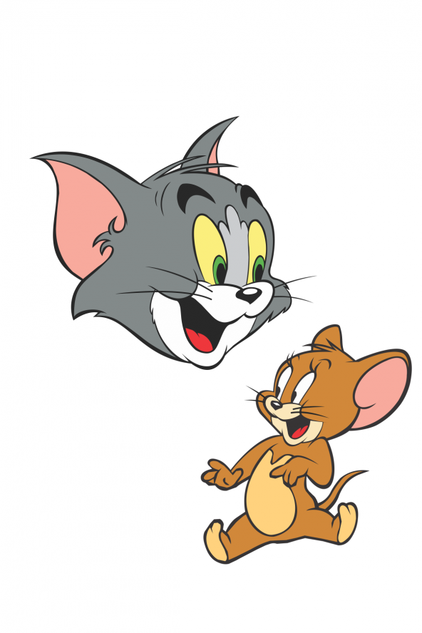 Tom ve Jerry Head Araba Sticker Motor Bisiklet Laptop Sticker Etiket Çıkartma ürün görseli 1