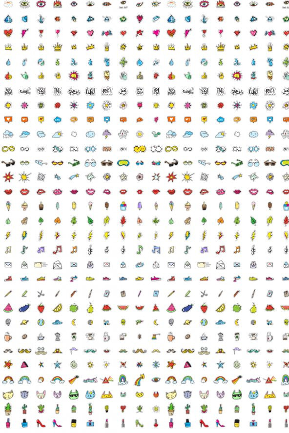 300 Adet Karışık Sticker Pack Graffiti Araba Stickers Motor Bisiklet Laptop Sticker Etiket Çıkartma ürün görseli 1