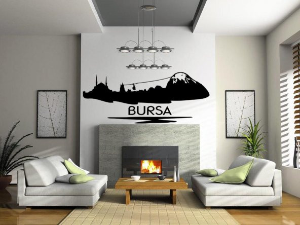Sticker Masters Bursa Siluet Duvar Sticker ürün görseli 1