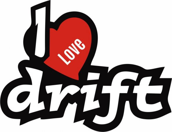 Sticker Masters I love Drift Sticker ürün görseli 1