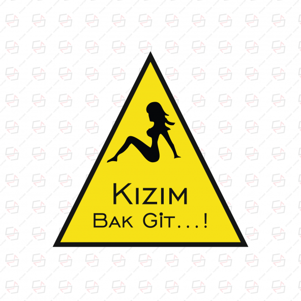 Sticker Master Kızım Bak Git Sticker Etiket Çıkartma Oto Motor Pc ürün görseli 1