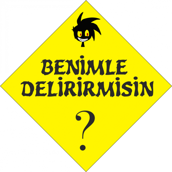 Sticker Masters Benimle Delirirmisin Sticker ürün görseli 1