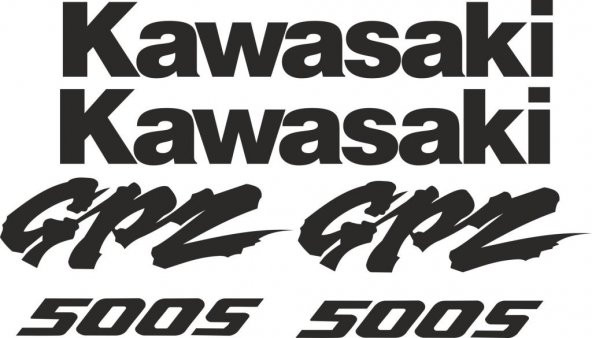 Sticker Masters Kawasaki Gpz 500 Sticker Set ürün görseli 1