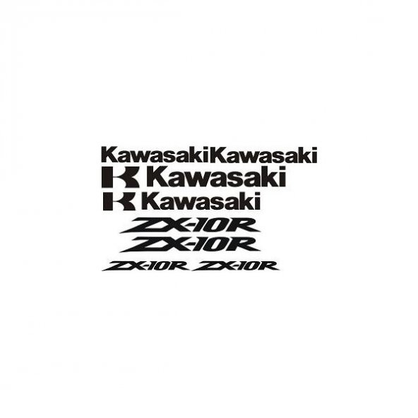 Sticker Masters Kawasaki Zxr-10 Sticker Set ürün görseli 1