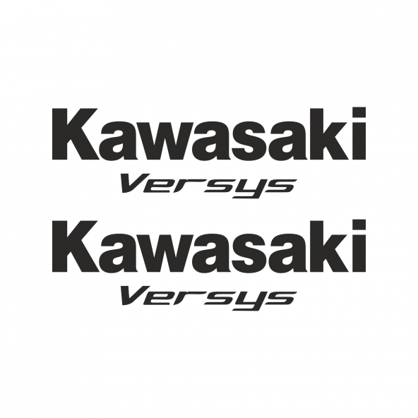 Sticker Master Kawasaki Versys Etiket Set Çıkartma Oto Motor Siyah ürün görseli 1