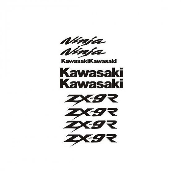 Sticker Masters Kawasaki Zx9r Sticker Set ürün görseli 1