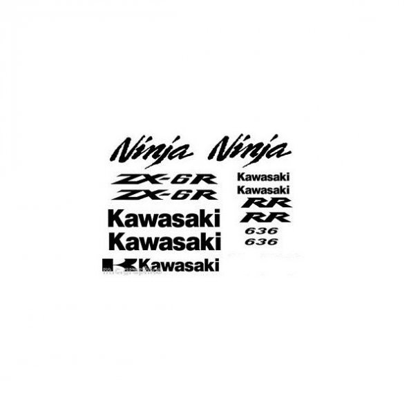Sticker Masters kawasaki zx6 , 636 Sticker Set ürün görseli 1