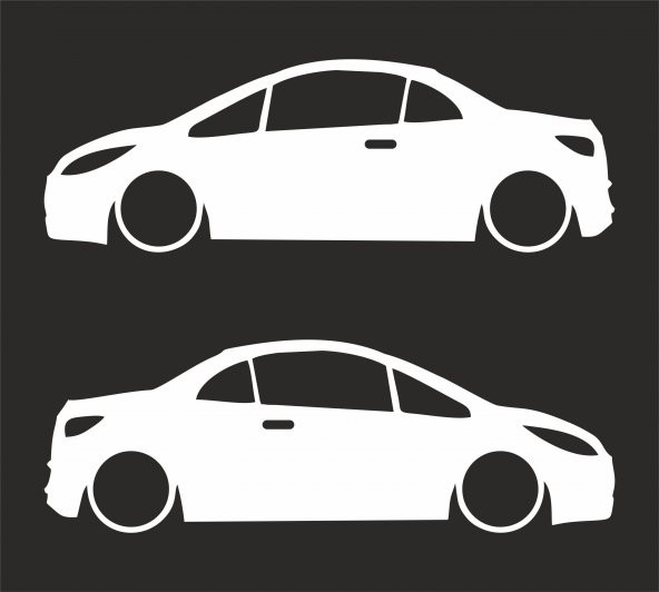 Sticker Masters Mitsubishi Colt Czc Basık Araç Sticker ürün görseli 1