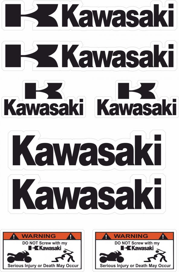 Sticker Masters Kawasaki Sponsor Set Sticker ürün görseli 1