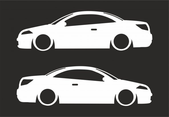 Sticker Masters Renault Megane CC Coupe Basık Araç Sticker ürün görseli 1
