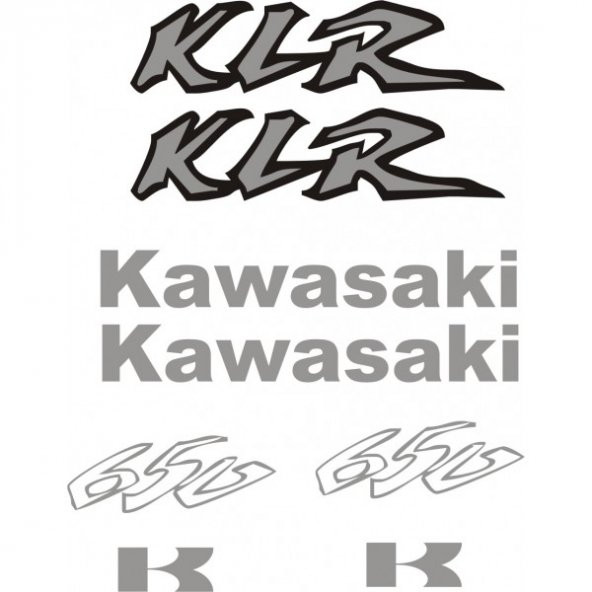 Sticker Masters Kawasaki Klr 650 Sticker Set ürün görseli 1