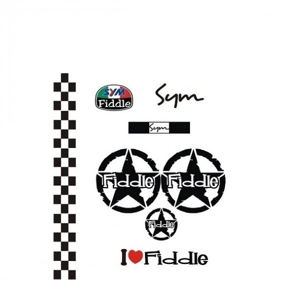 Sticker Masters Sym Fiddle Sticker Set-1 ürün görseli 1