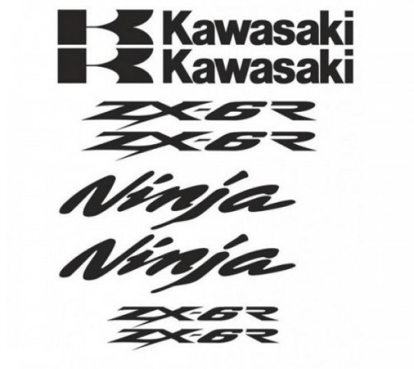 Sticker Masters Kawasaki Zxr-6 Sticker Set ürün görseli 1