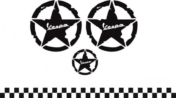 Sticker Masters Vespa Sticker Set ürün görseli 1