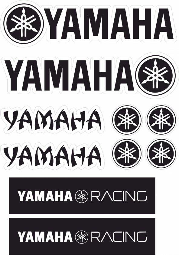 Sticker Masters Yamaha Motor Sponsor Set Sticker Etiket ürün görseli 1