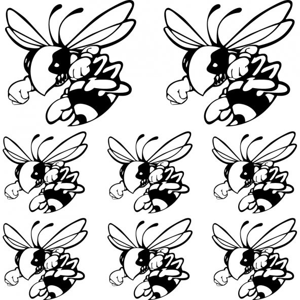 Sticker Masters Frelon Hornet Eşek Arısı Sponsor Set Sticker 2 ürün görseli 1