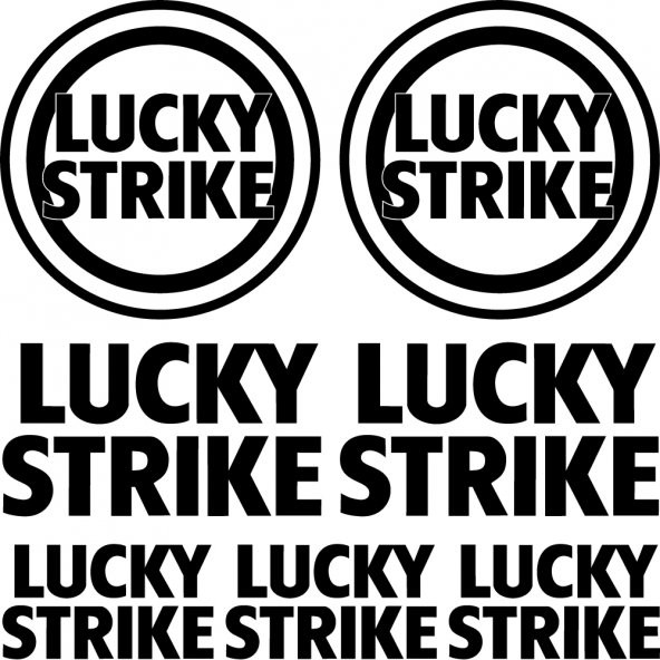 Sticker Masters Lucky Strike Sponsor Set Sticker ürün görseli 1