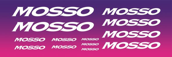 Sticker Masters Mosso Bisiklet Sticker Set Etiket ürün görseli 1