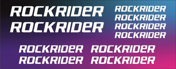 Sticker Masters Rockrider Bisiklet Sticker Set Etiket ürün görseli 1