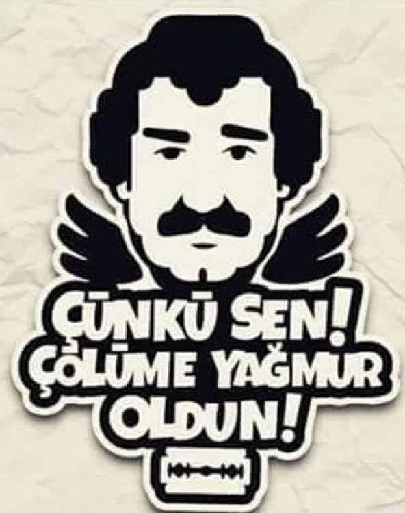 Sticker Masters Çünkü Sen çölüme yağmur oldun Sticker ürün görseli 1