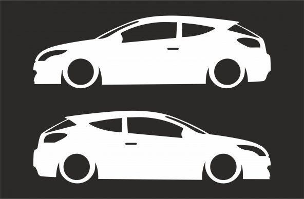 Sticker Masters Renault Megane Rs Sport Basık Araç Sticker ürün görseli 1