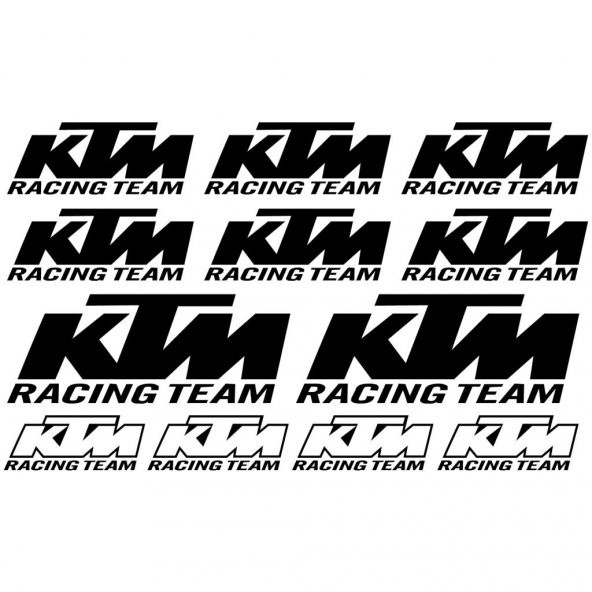 Sticker Masters Ktm Racing Sponsor Team Sticker Set ürün görseli 1