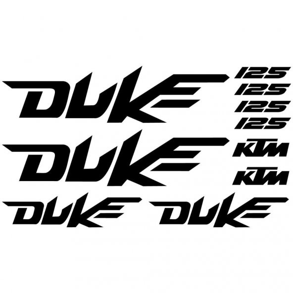 Sticker Masters Ktm 125 Duke Sticker Set 2 ürün görseli 1