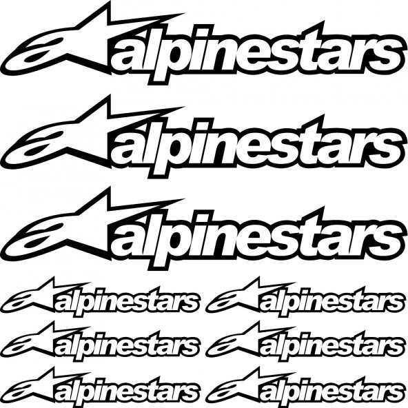 Sticker Masters Alpinestars Sponsor Set Sticker 2 ürün görseli 1