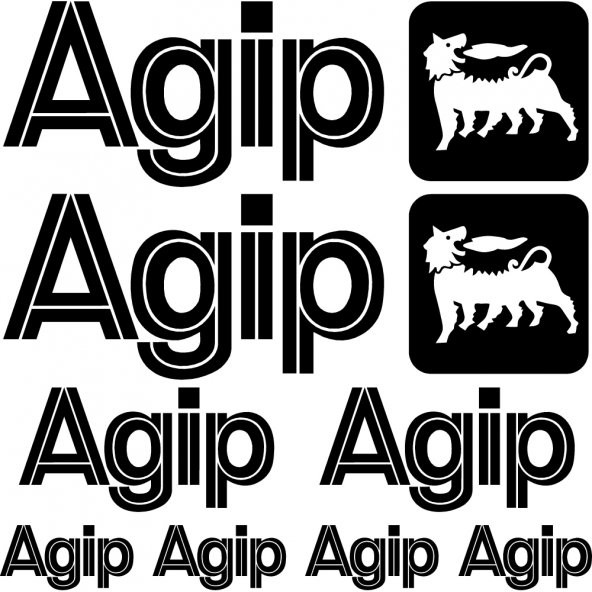 Sticker Masters Agip Sponsor Set Sticker ürün görseli 1