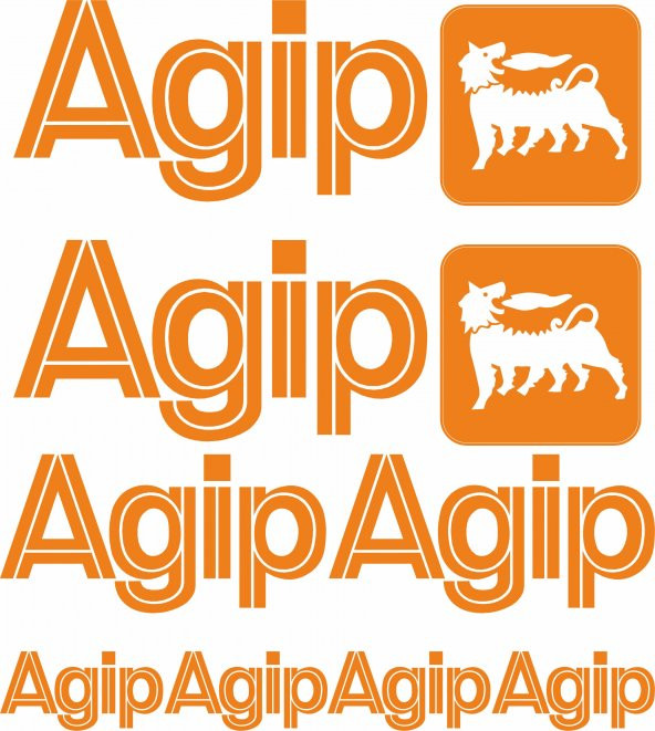 Sticker Masters Agip Sponsor Set Sticker - Resim 2
