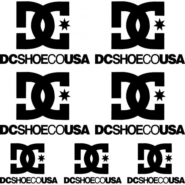 Sticker Masters DC Shoe Co Sponsor Set Sticker 2 ürün görseli 1