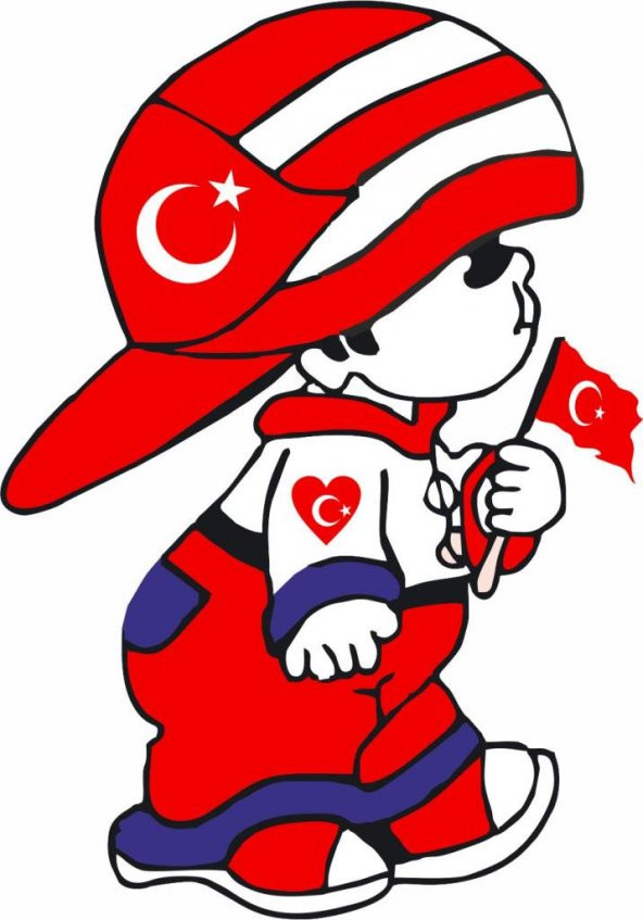 Sticker Masters Türk Bayraklı Çocuk Sticker ürün görseli 1