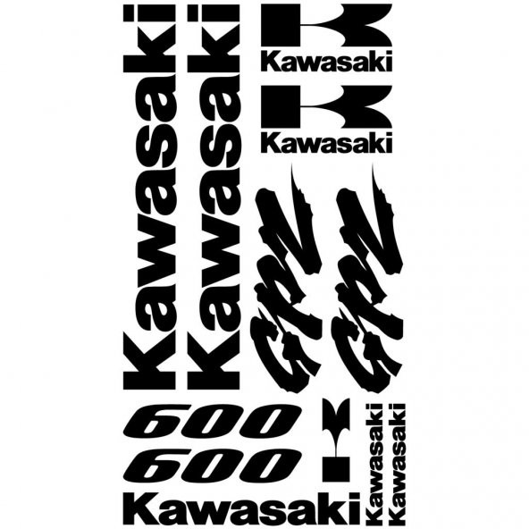 Sticker Masters Kawasaki GPZ 600 Sticker Set ürün görseli 1