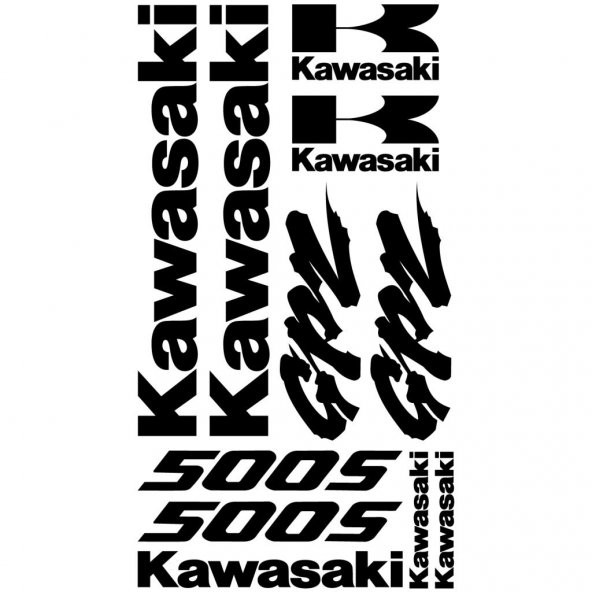 Sticker Masters Kawasaki GPZ 500s Sticker Set ürün görseli 1