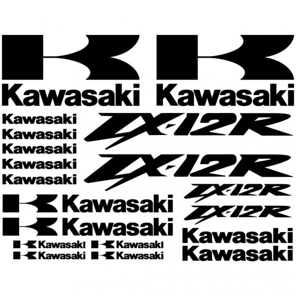 Sticker Masters Kawasaki ZX-12r Sticker Set ürün görseli 1
