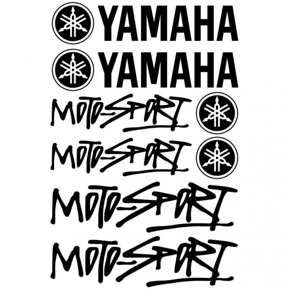 Sticker Masters Yamaha Moto-Sport Sticker Set ürün görseli 1