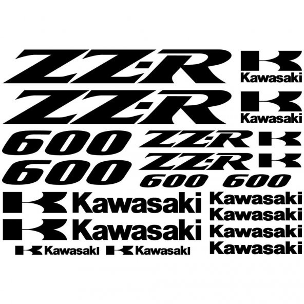Sticker Masters Kawasaki Zz-r 600 Sticker Set ürün görseli 1