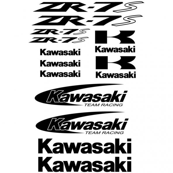 Sticker Masters Kawasaki ZR-7s Sticker Set ürün görseli 1