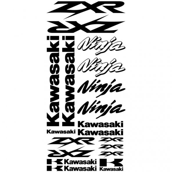 Sticker Masters Kawasaki Ninja ZXR Sticker Set ürün görseli 1