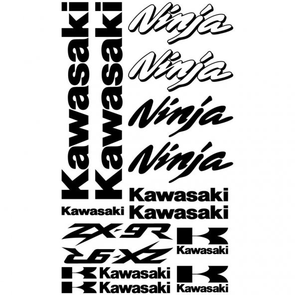 Sticker Masters Kawasaki Ninja ZX-9r Sticker Set ürün görseli 1