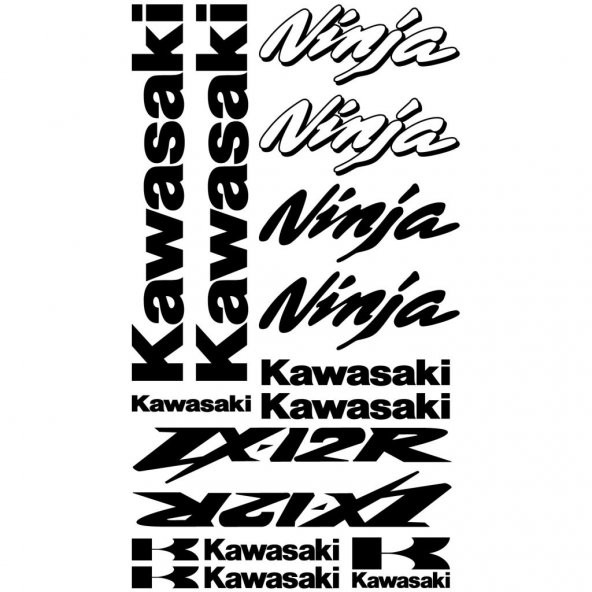 PTTAVM: Sticker Masters Kawasaki Ninja ZX-12r Sticker Set