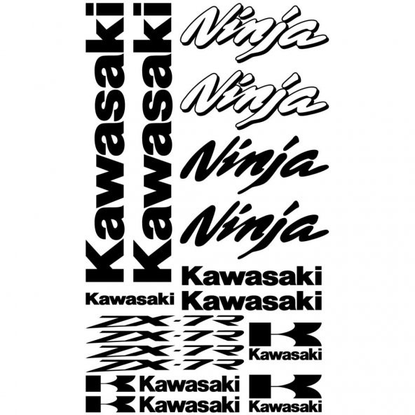 Sticker Masters Kawasaki Ninja ZX-7r Sticker Set ürün görseli 1