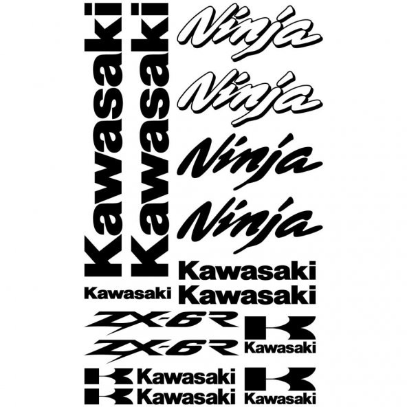 PTTAVM: Sticker Masters Kawasaki Ninja ZX-6r Sticker Set