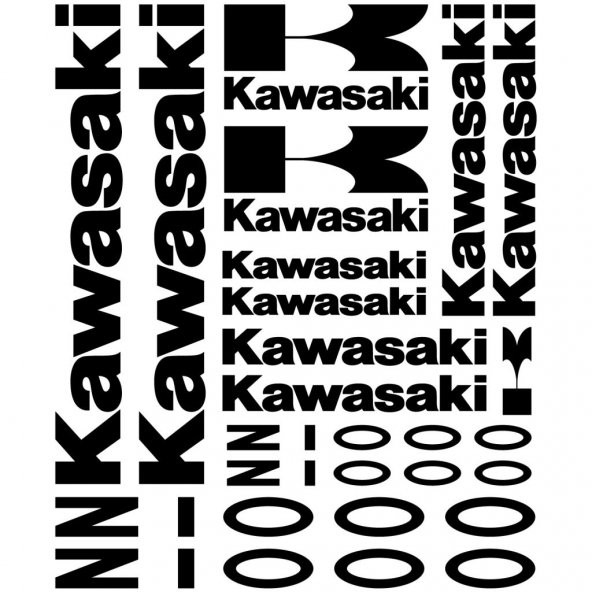 Sticker Masters Kawasaki Z 1000 Sticker Set ürün görseli 1