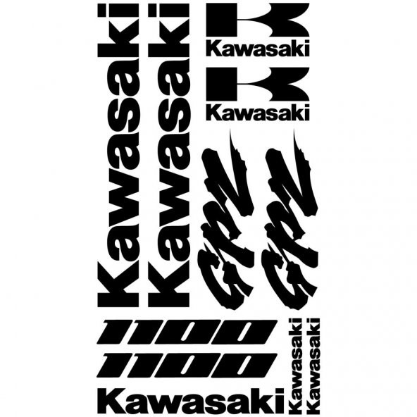 Sticker Masters Kawasaki GPZ 1100 Sticker Set ürün görseli 1